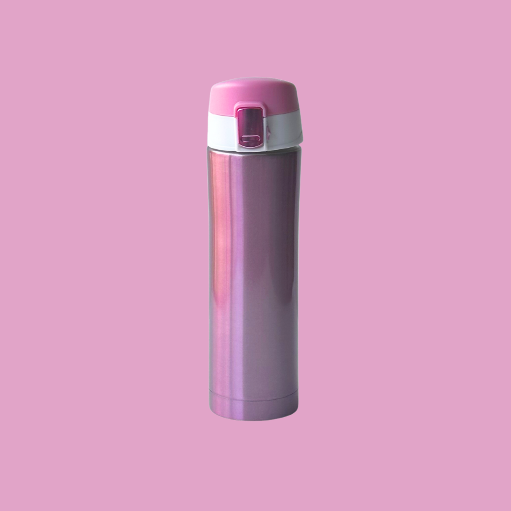 Termo Metalizado Rosa - 350 ml - Aluminio – The Hour of Tea